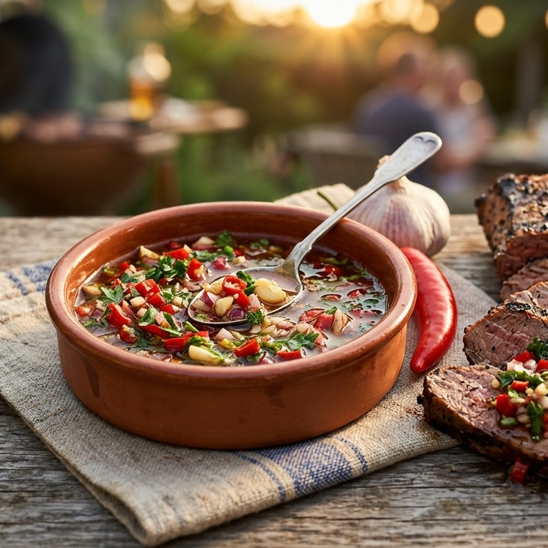 Pittige barbequesaus met rode peper en knoflook
