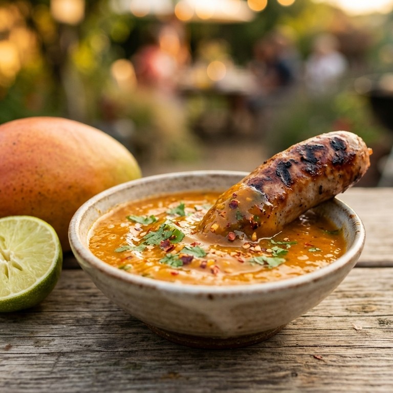 Pittige BBQ mangosaus