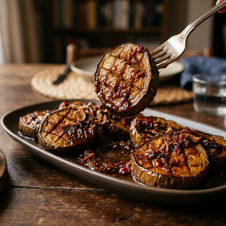 Pittige Indische aubergines