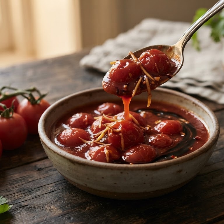 Pittige oosterse tomatensaus