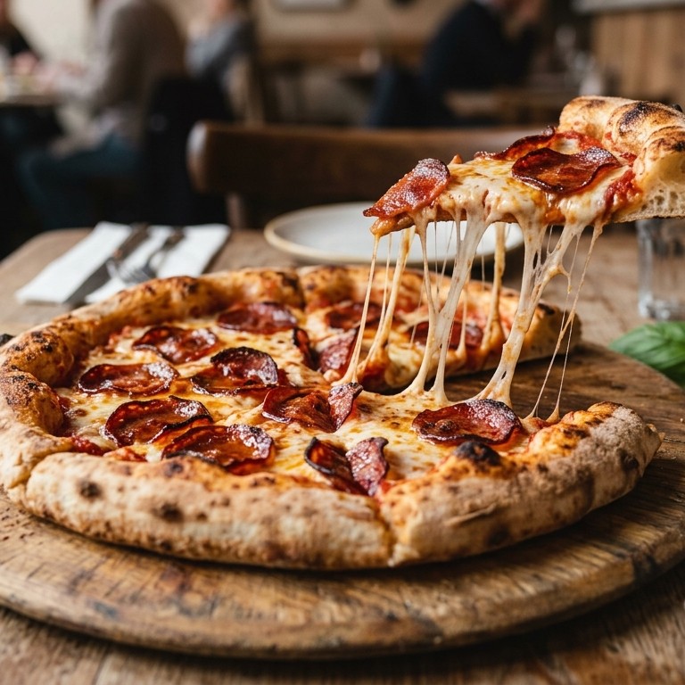 Pizza met salami/chorizo