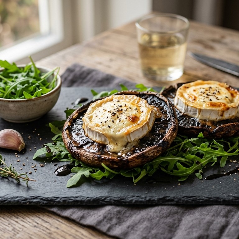 Portobello met geitenkaas