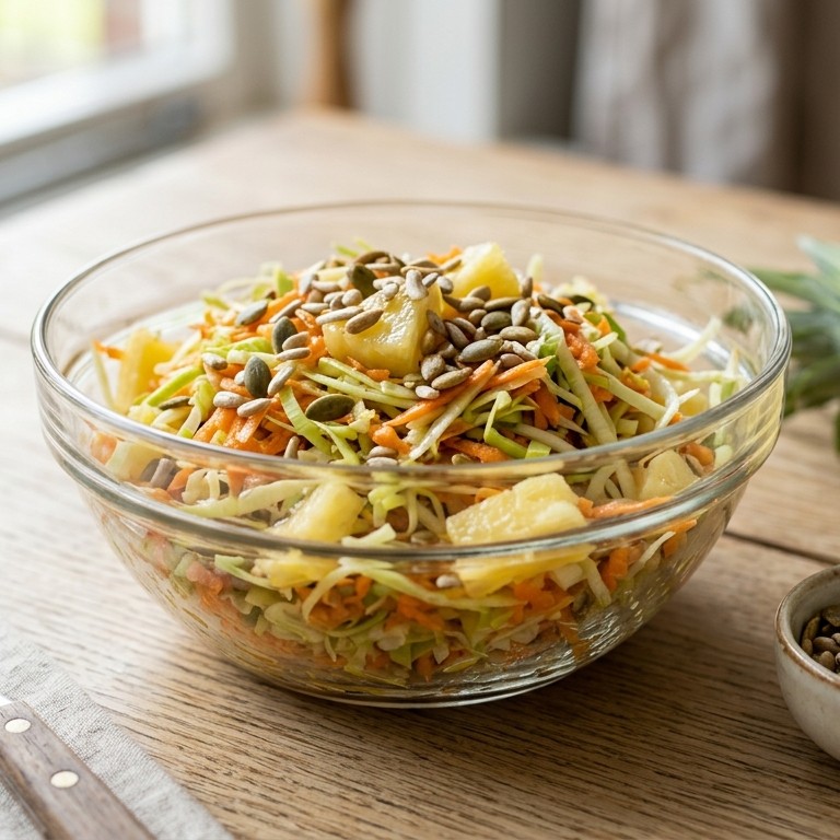 Preiwortel-salade met ananas