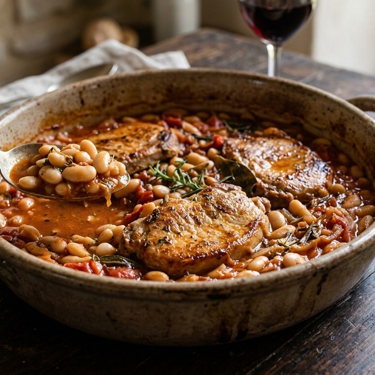 Provençaalse hamlappen in tomatensaus