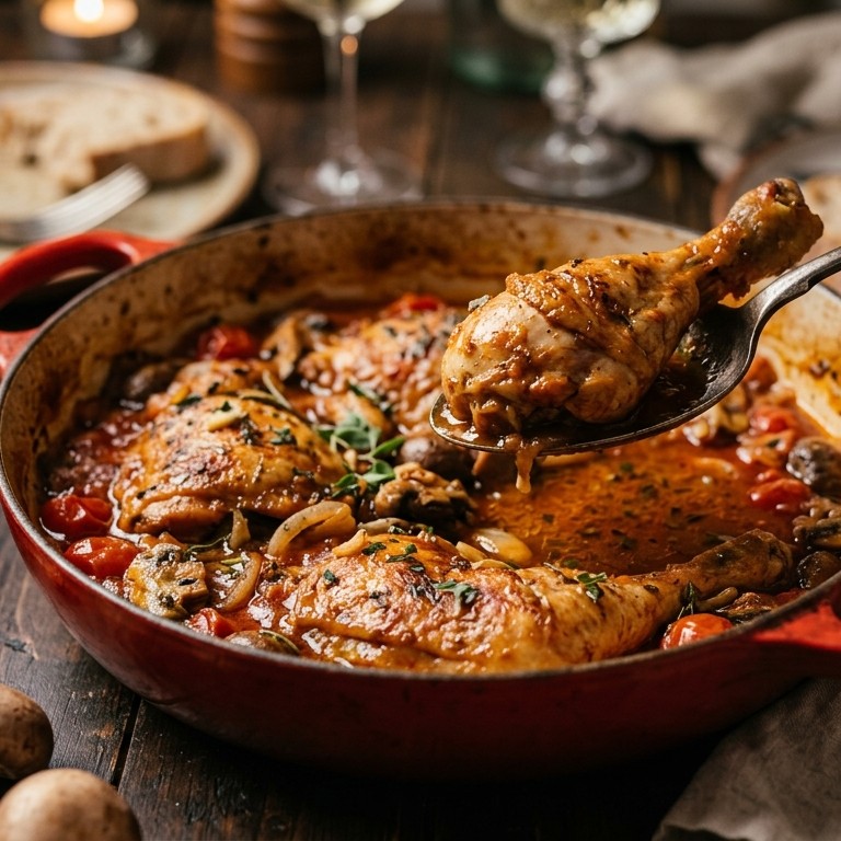 Provencaalse kipcasserole met tomaat