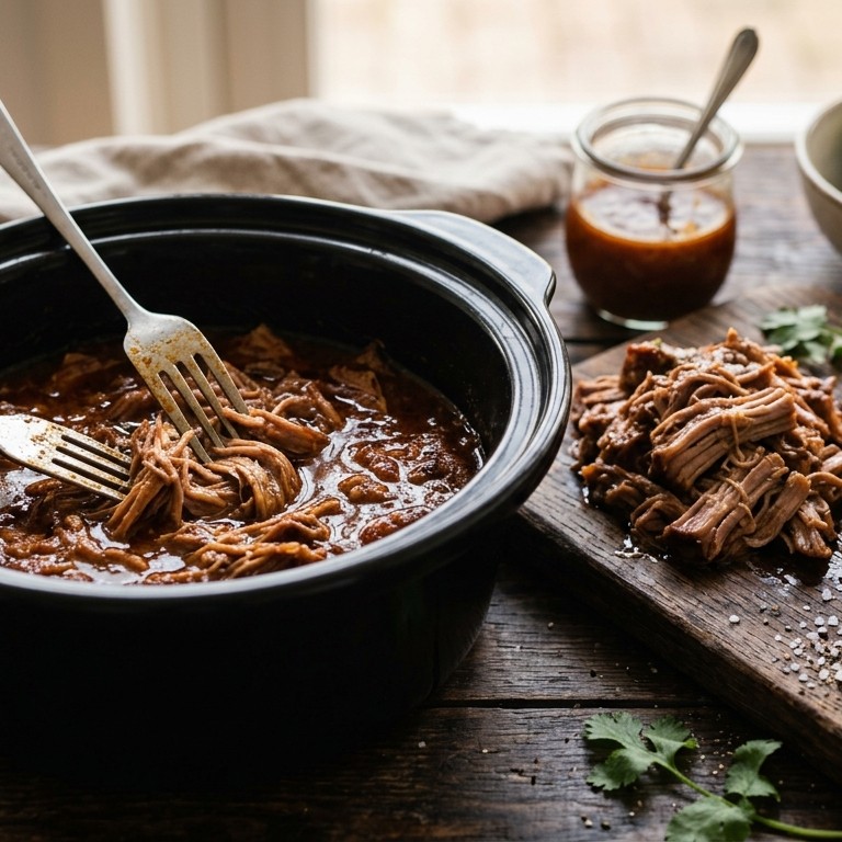 Pulled Porc uit Slowcooker