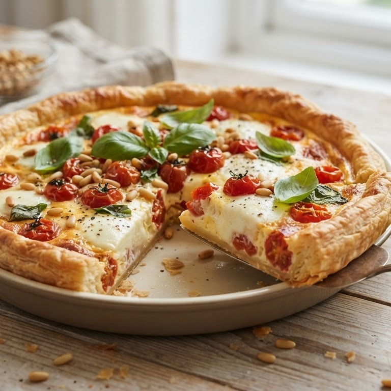 Quiche caprese