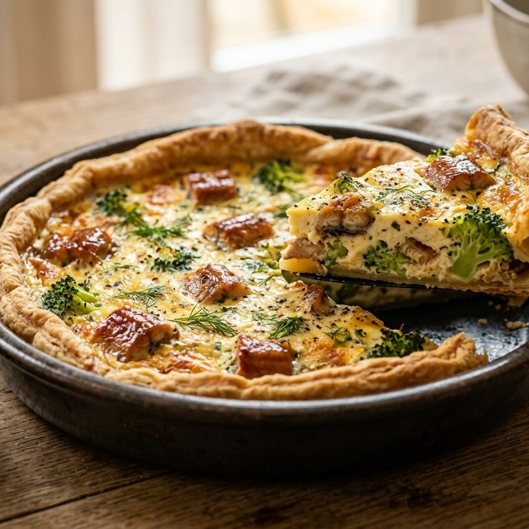 Quiche"de-luxe"met paling