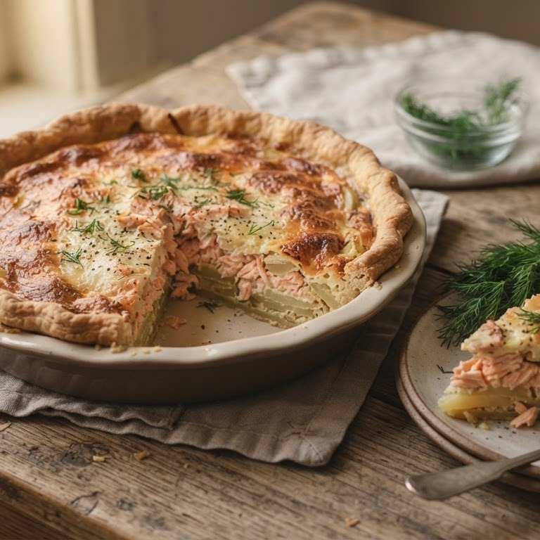 Quiche met zalm