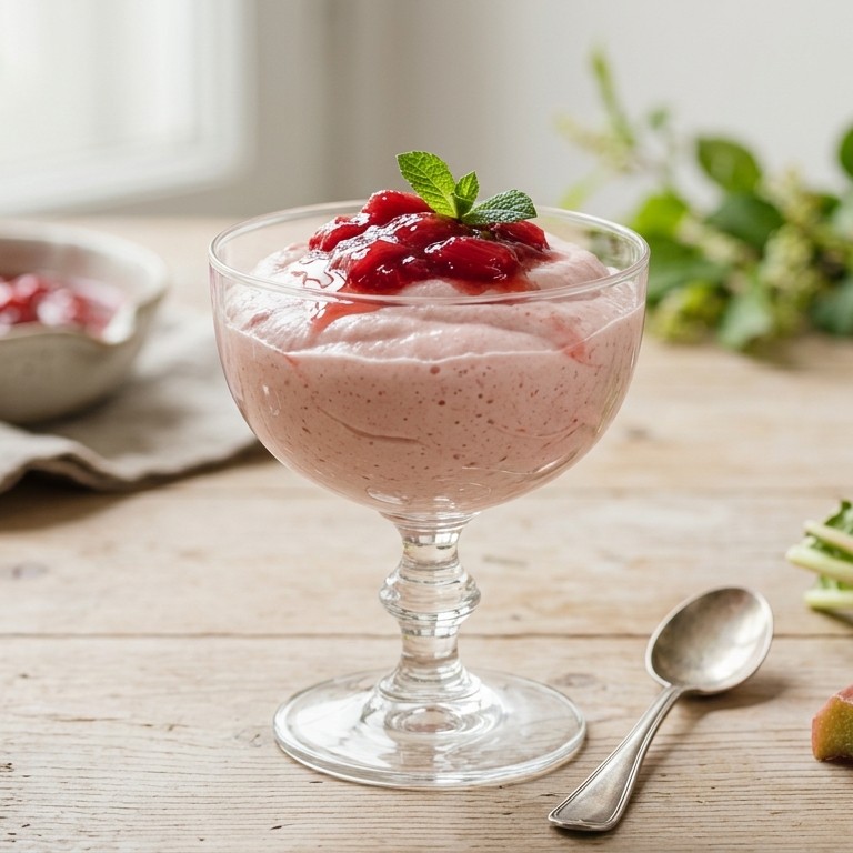 Rabarbermousse