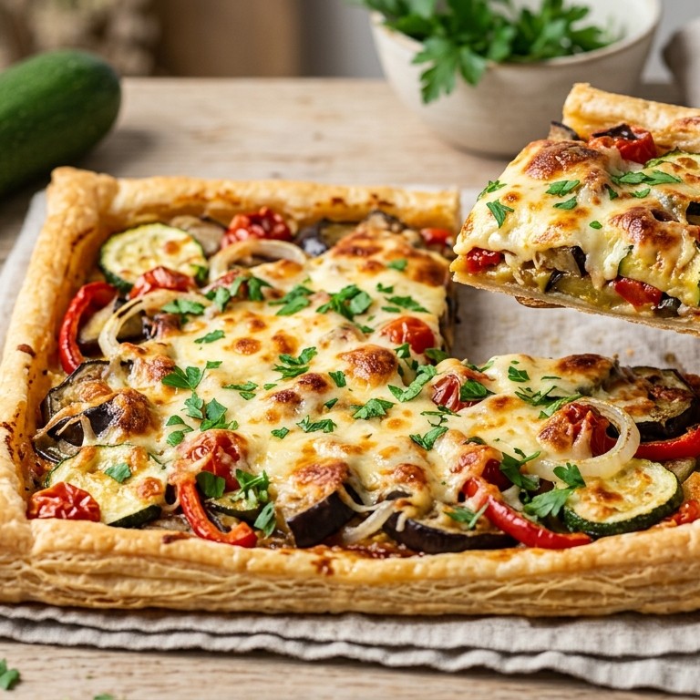 Ratatouilletaart met Edammer