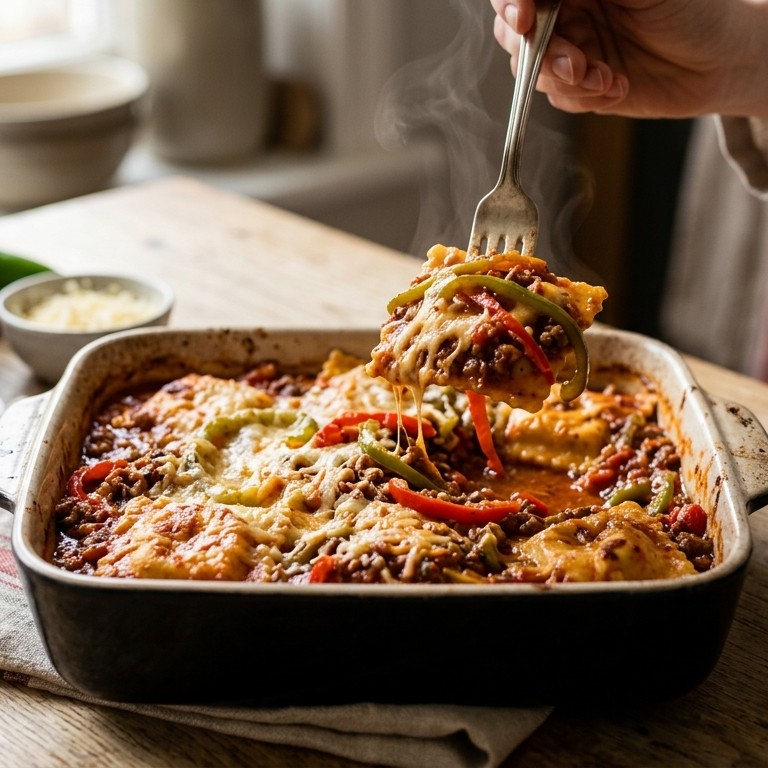 Ravioli met paprika en kaas