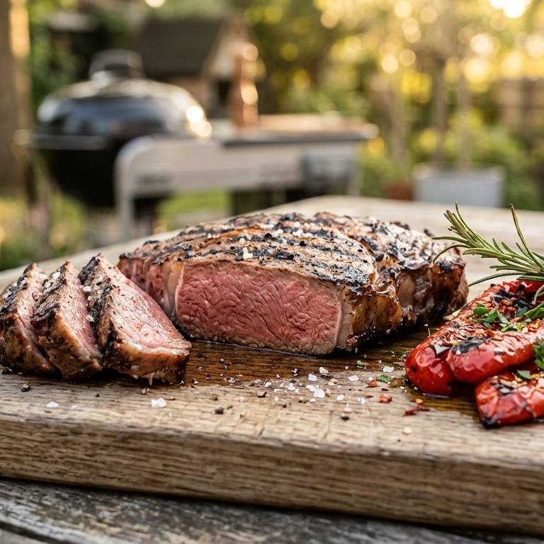 Ribeye op de bbq