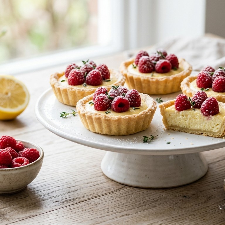 Ricottataartjes met frambozen