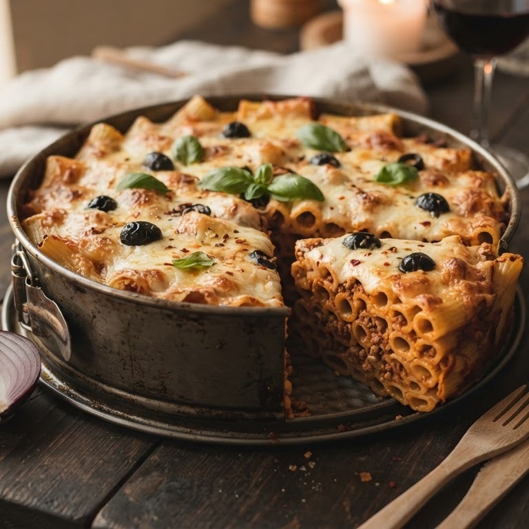 Rigatoni taart