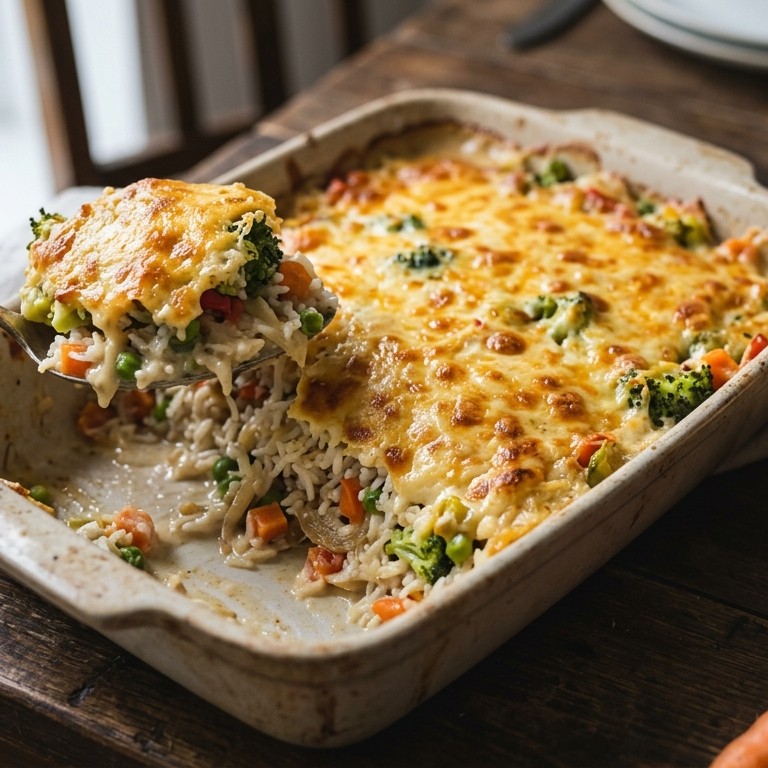 Rijst-groentegratin
