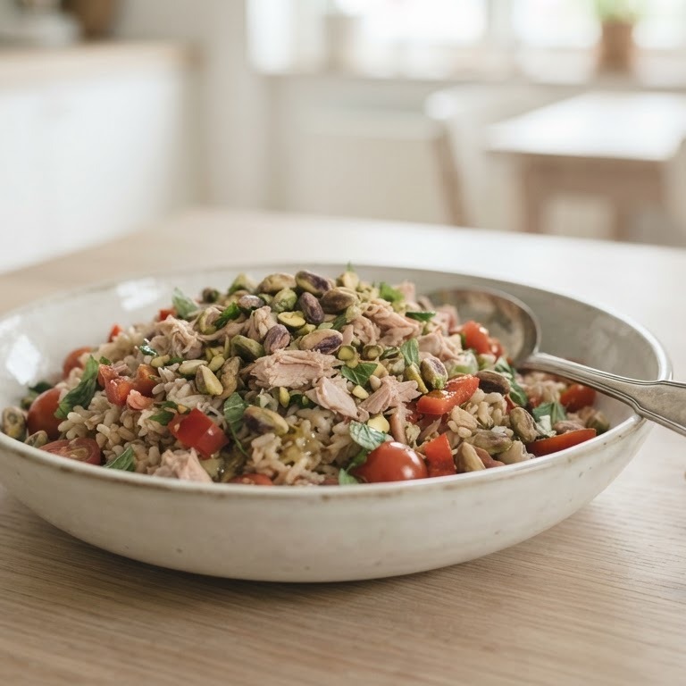 Rijstsalade met tonijn