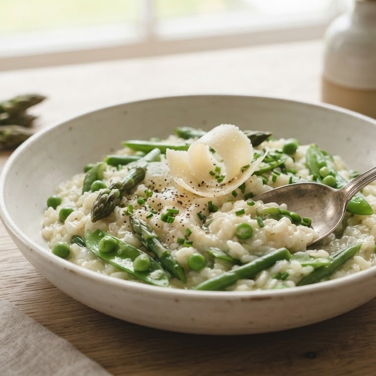 Risotto met lentegroente