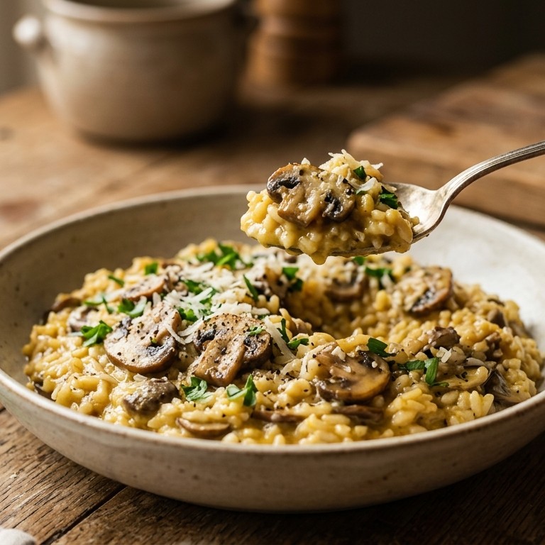 Risotto met paddenstoelen