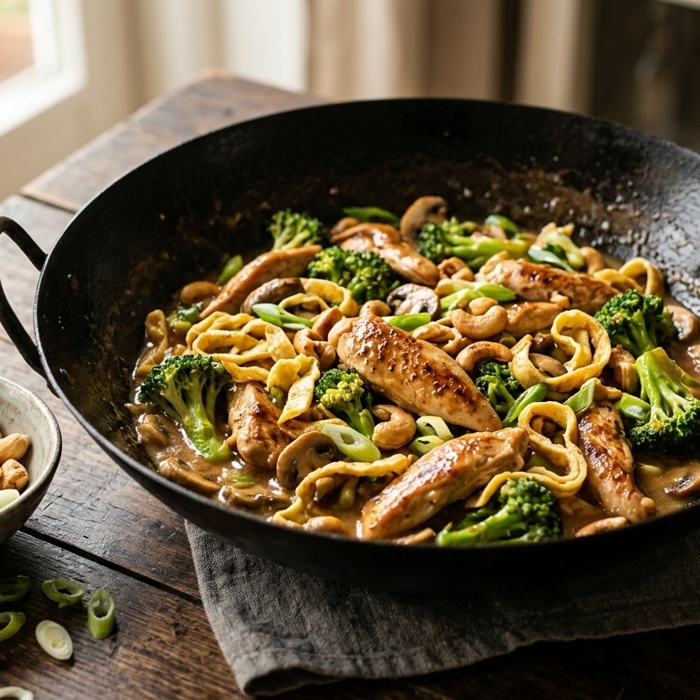 Roergebakken parelhoen met broccoli
