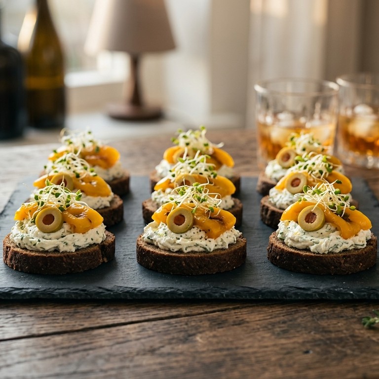 Roggebrood met ricotta crème