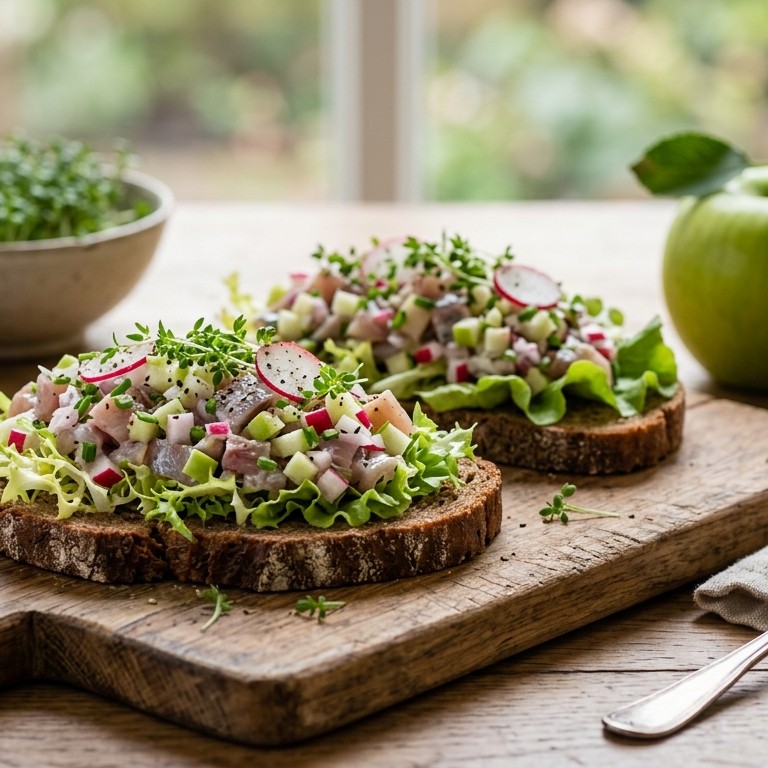 Roggebroodje haringtartaar