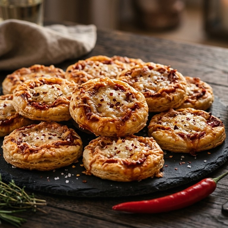 Roma kaas en tomaat koekje