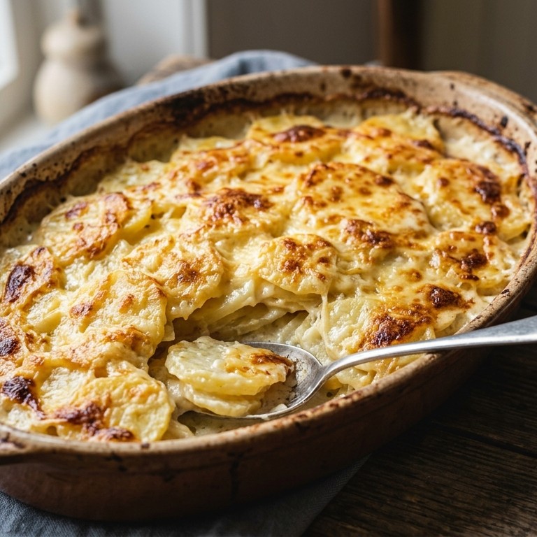 Romige aardappelgratin