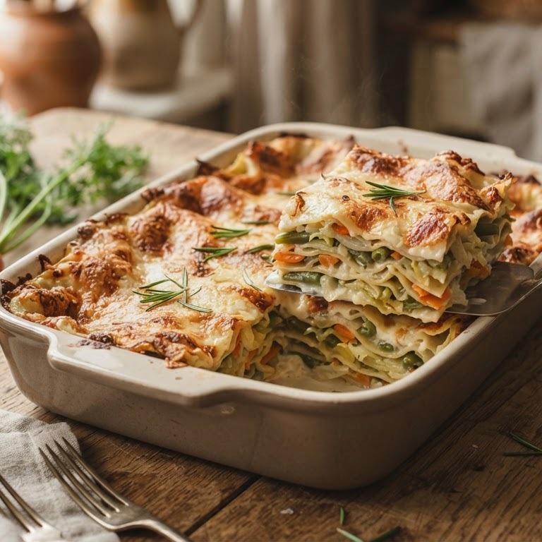 Romige groentenlasagne