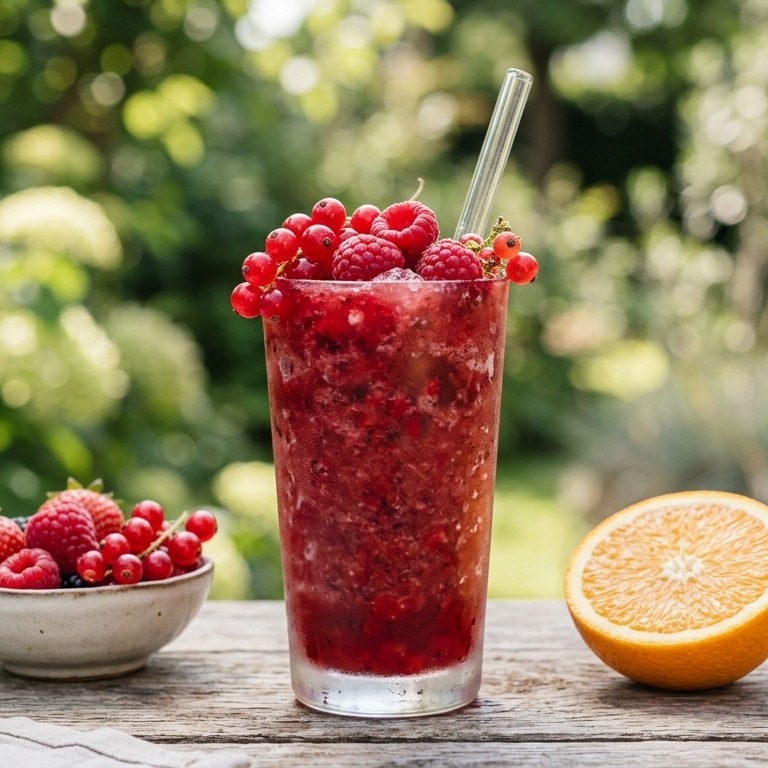 Rood fruit slushy