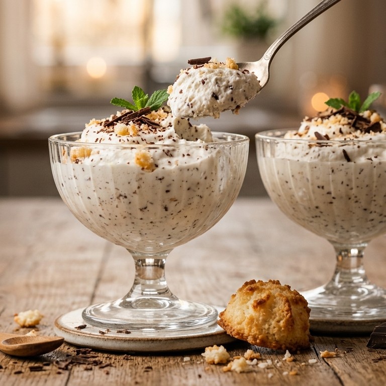Room van stracciatella en kokos
