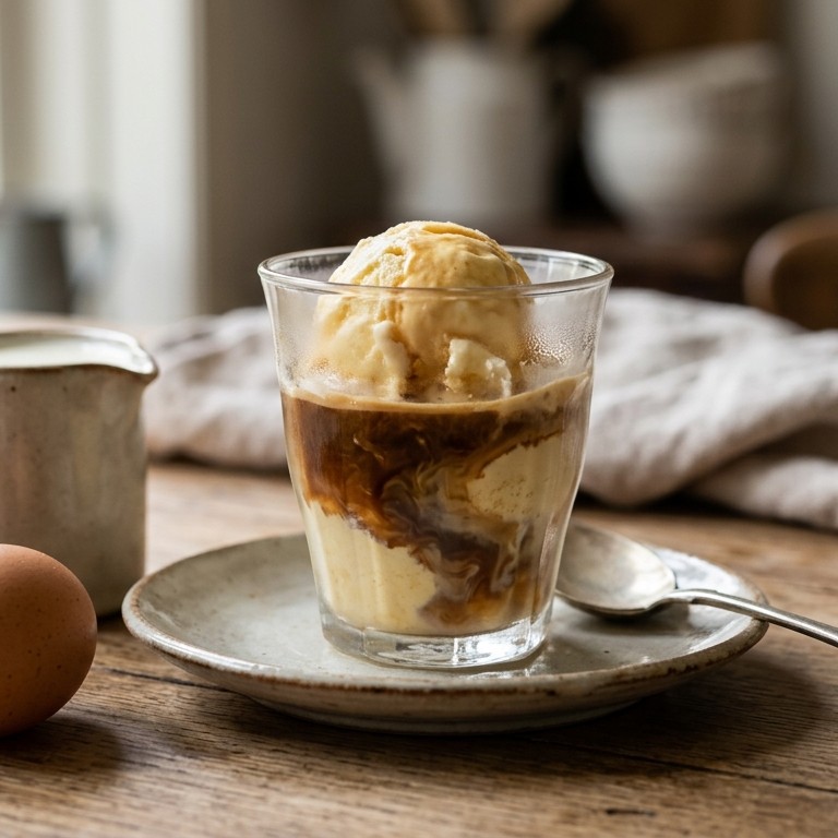 Roomijs met espresso