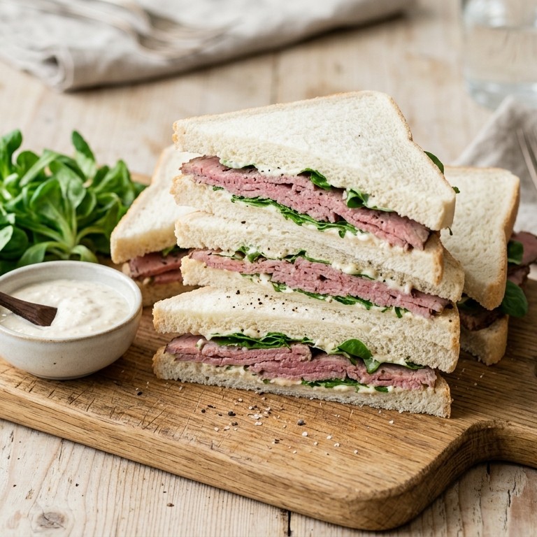 Rosbief-sandwiches