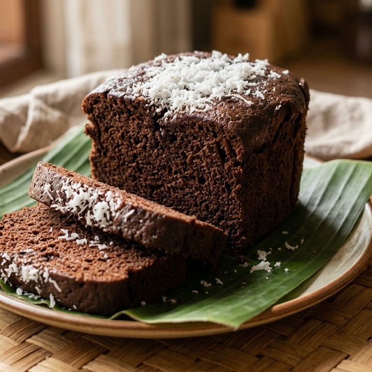 Roti cocos (gestoomde cake)