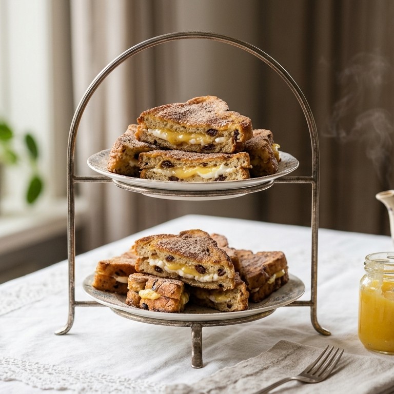Rozijnenwentelteefjes met kaneelsuiker voor high tea