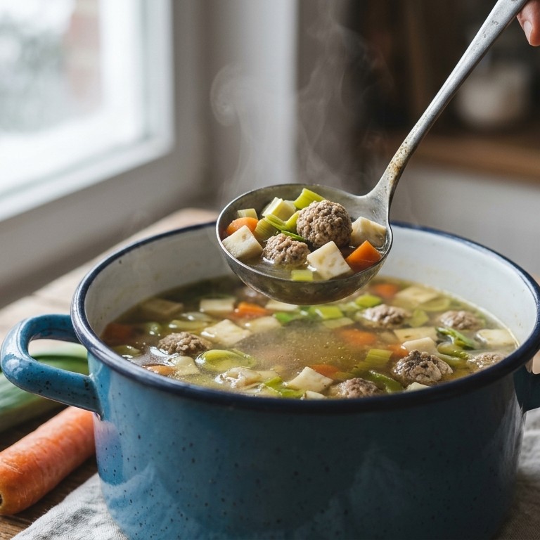 Runderbouillon met balletjes