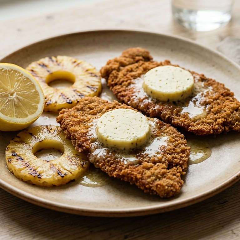 Runderschnitzels met frisse boter