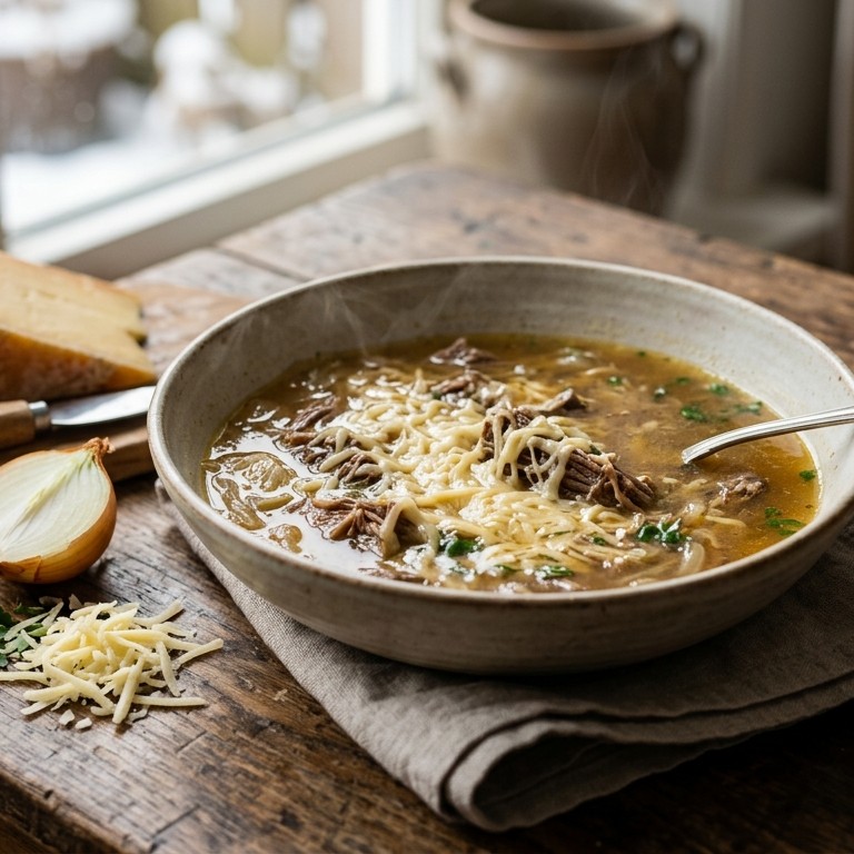 Rundvlees-kaassoep