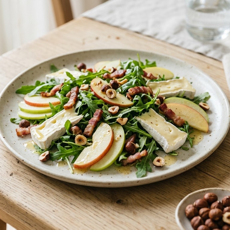 Salade met appel en brie