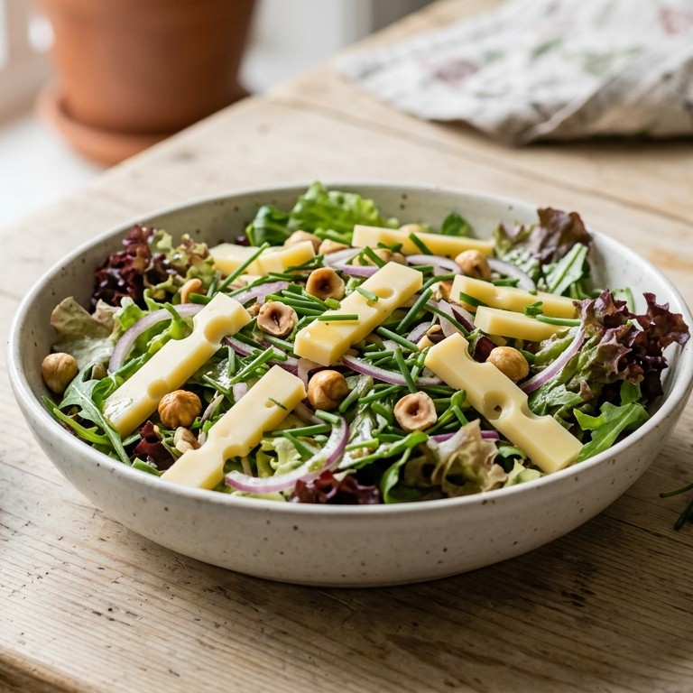 Salade met Emmenthaler