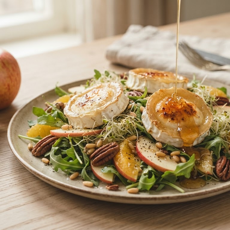 Salade met geitenkaas