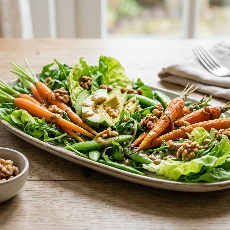 Salade met jonge bospeen