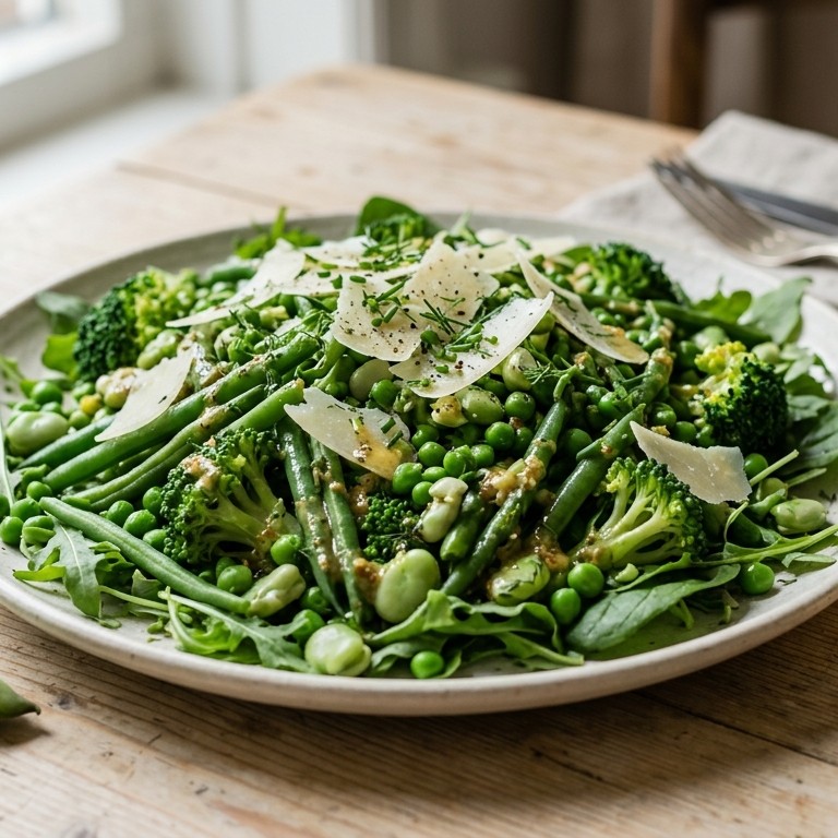 Salade met mosterd/balsamicodreesing