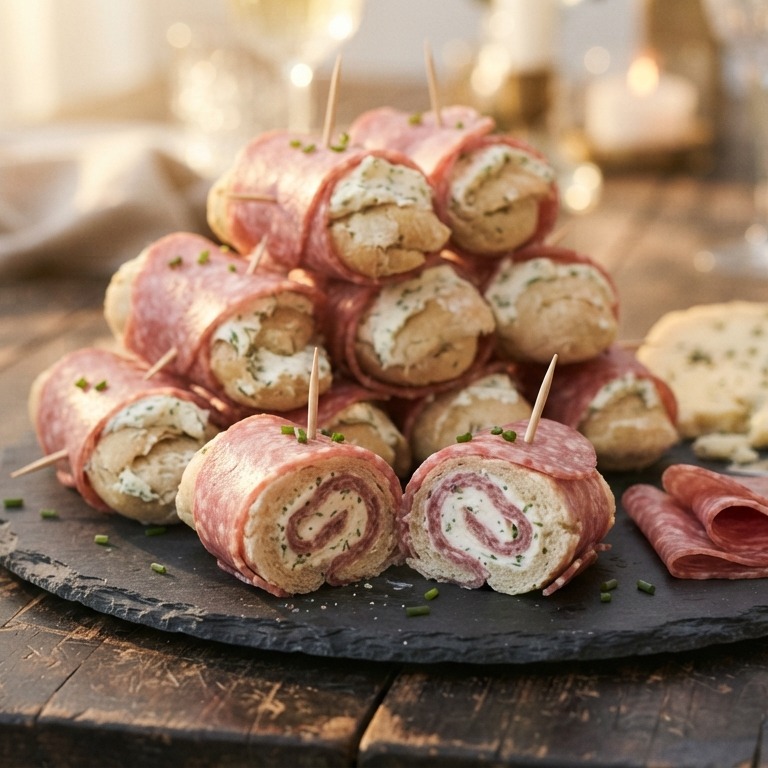 Salami-kruidenkaasrolletjes