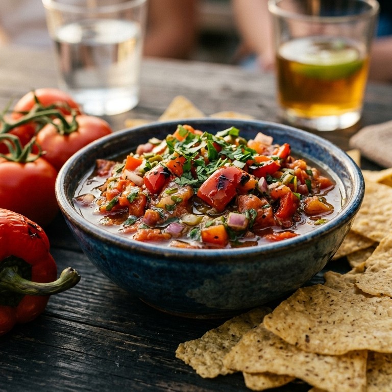 Salsa met paprika-tomaat