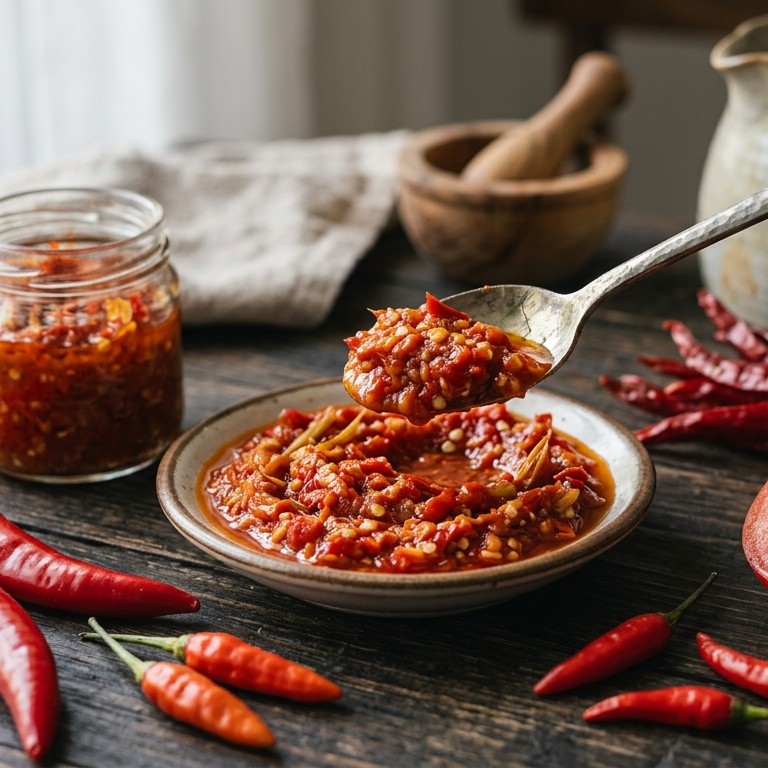 Sambal kapal terbang merah