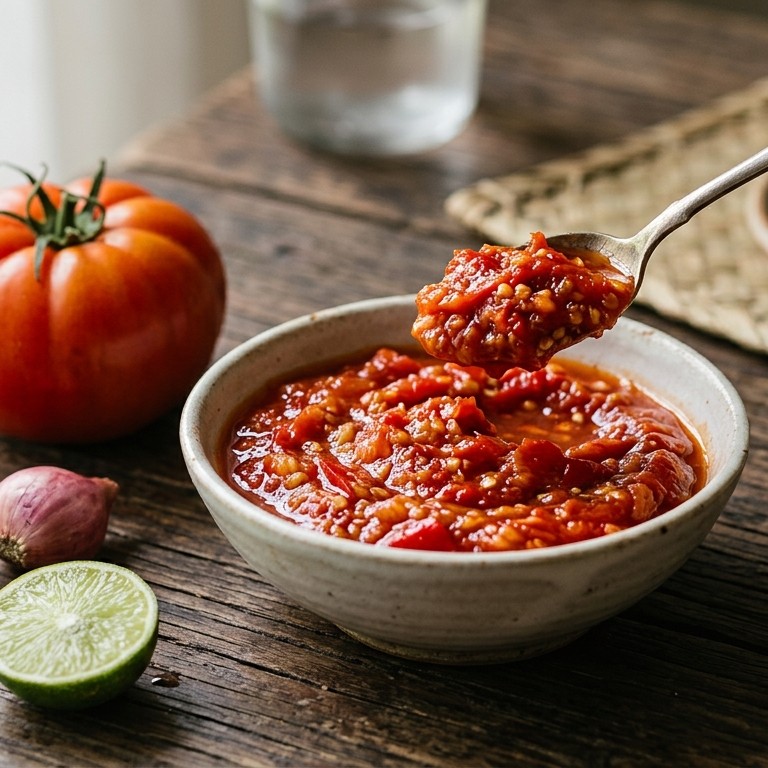 Sambal Pelecing (sambal met limoensap)
