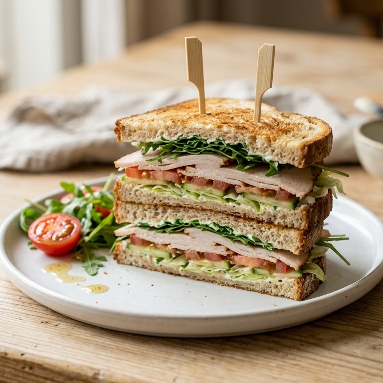 Sandwich gerookte kip