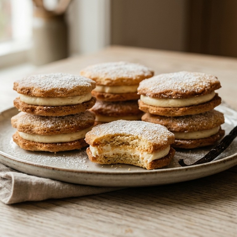 Sandwiches van roomboterkoekjes