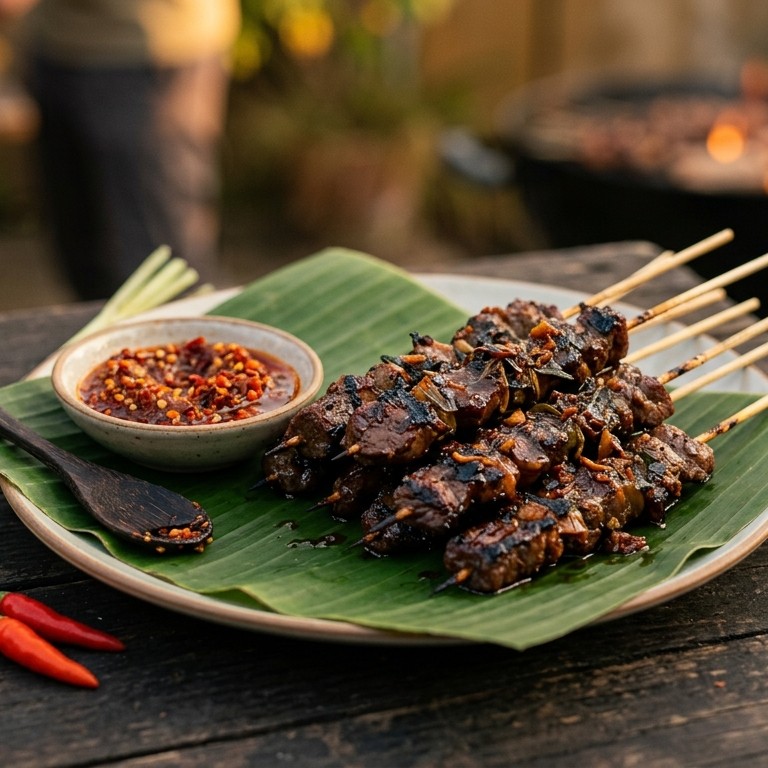 Saté makasar (hot)